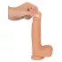 You2Toys - realistický vibračný strapon - prírodná farba