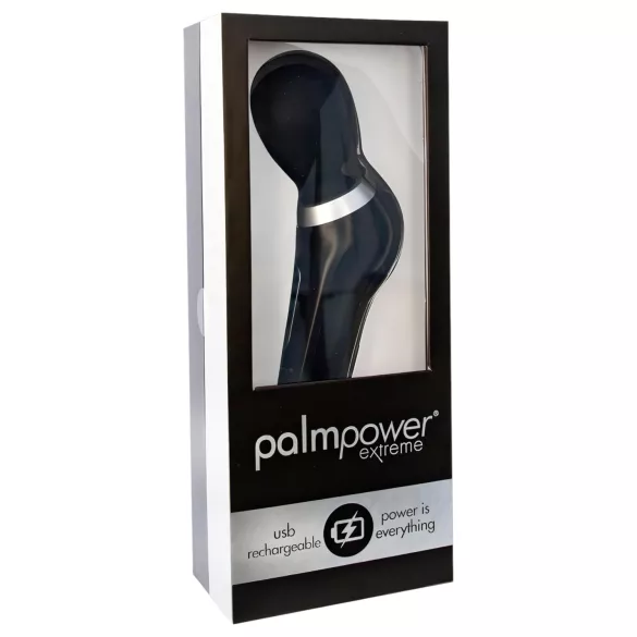 PalmPower Extreme - masážny vibrátor na batériu - čierny