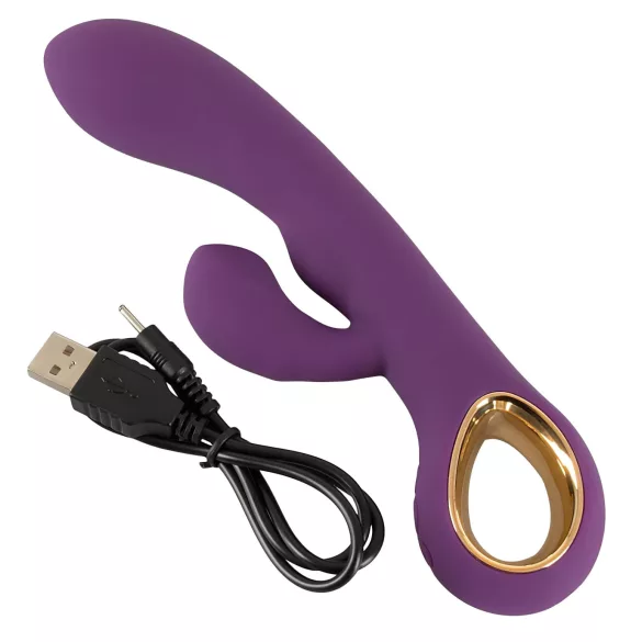 You2Toys - vibrátor s rabbit stimuláciou klitorisu - nabíjateľný - fialový