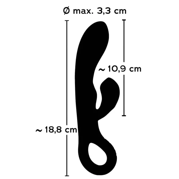 You2Toys - vibrátor s rabbit stimuláciou klitorisu - nabíjateľný - fialový