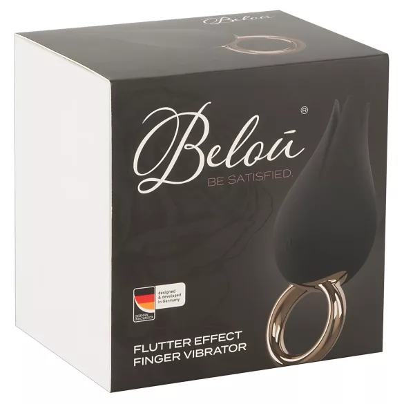 Belou - vibrátor na klitoris - nabíjateľný, vodotesný - čierny