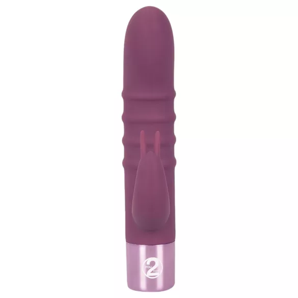 You2Toys - Rabbit Vibe - akumulátorový vibrátor na bod G s klitoriálnym ramenom (fialový)