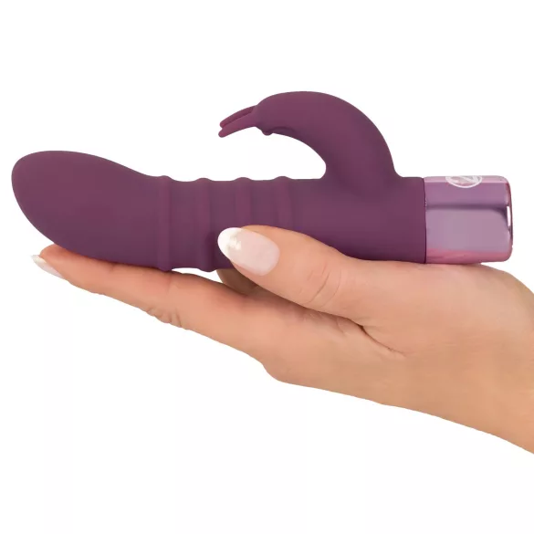 You2Toys - Rabbit Vibe - akumulátorový vibrátor na bod G s klitoriálnym ramenom (fialový)