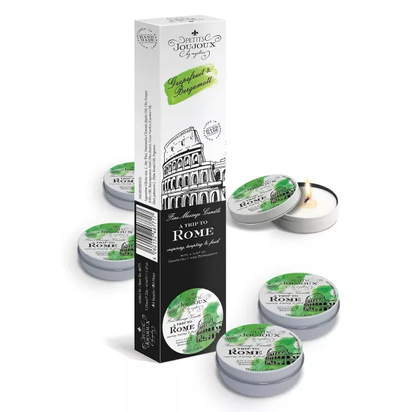 Petits Joujoux - masážna sviečka - grapefruit bergamot - 5x43 ml