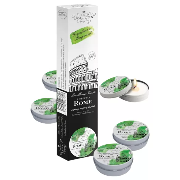 Petits Joujoux - masážna sviečka - grapefruit bergamot - 5x43 ml