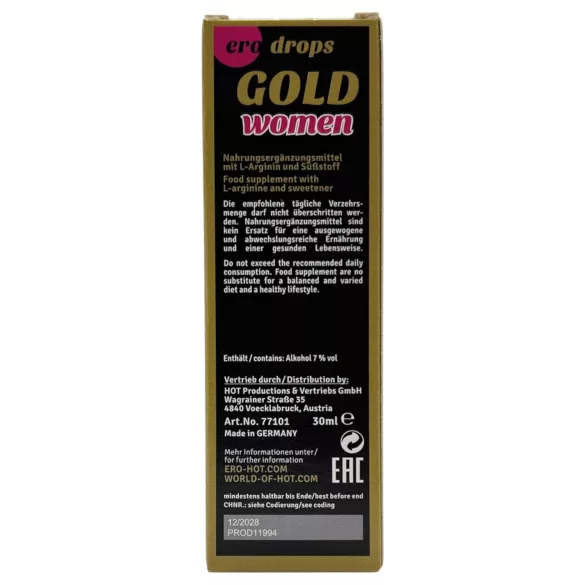 HOT Spanis Fly Gold Woman - afrodiziakum pre ženy (30 ml)