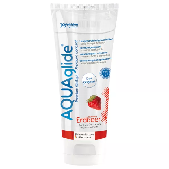 AQUAglide - lubrikant na vodnej báze - jahoda - 100 ml