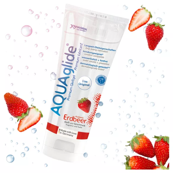 AQUAglide - lubrikant na vodnej báze - jahoda - 100 ml