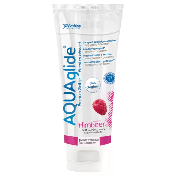 AQUAglide - lubrikant na báze vody - malina - 100 ml