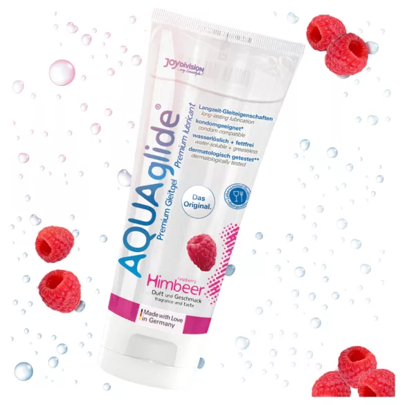 AQUAglide - lubrikant na báze vody - malina - 100 ml