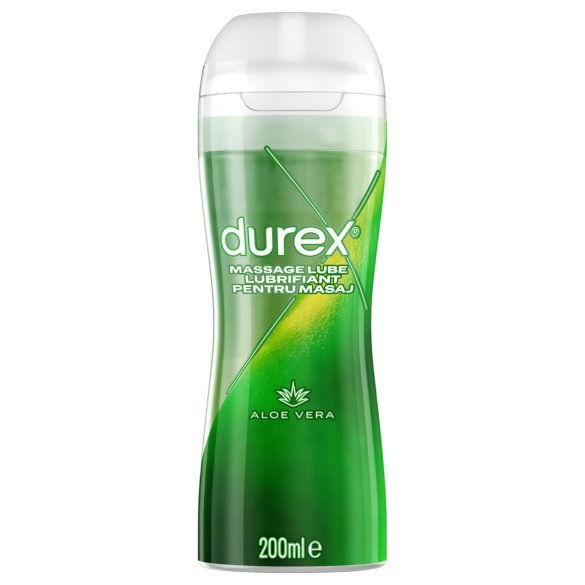 Durex - masážny olej a lubrikant 2v1 - aloe vera - 200 ml