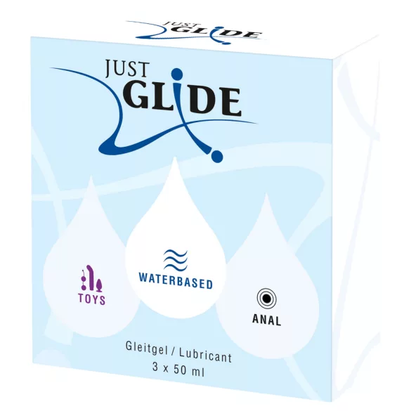 Just Glide - lubrikačný gél sada - 3x50 ml