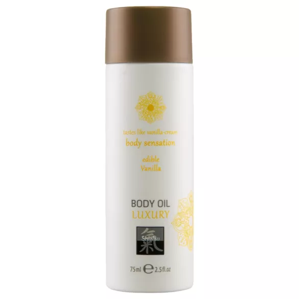 Shiatsu Luxury - jedlý masážny olej - vanilka - 75 ml