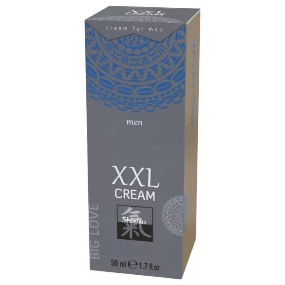 HOT Shiatsu XXL - stimulačný hrejivý intímny krém pre mužov - 50 ml