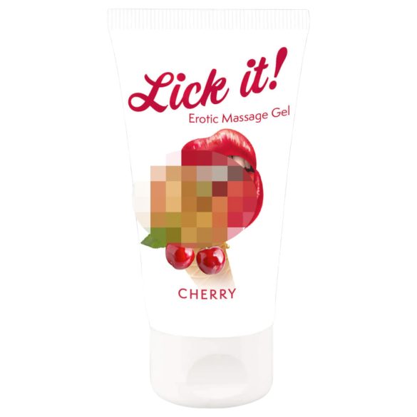 Lick it! - jedlý lubrikant 2v1 - čerešňa - 50 ml
