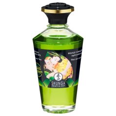   Shunga - masážny olej s hrejivým účinkom - zelený čaj - 100 ml