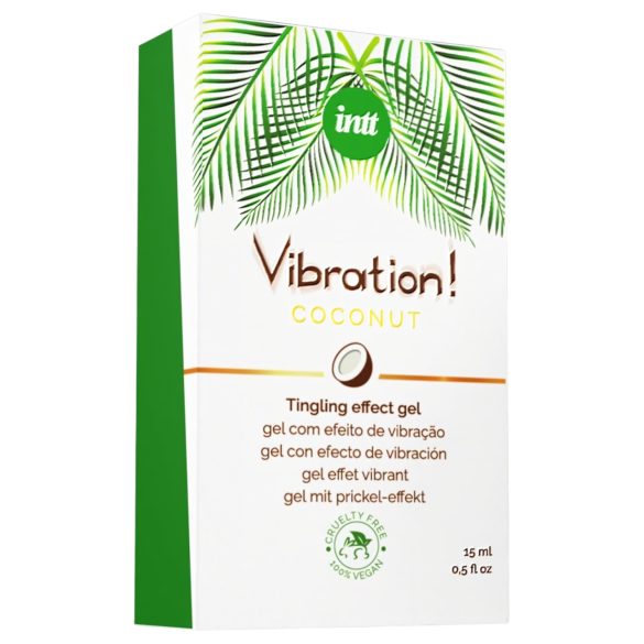 Intt Vibration! - tekutý vibrátor - kokos - 15ml
