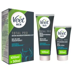  Veet - intímny depilačný krém a balzam pre mužov (100 ml + 50 ml)