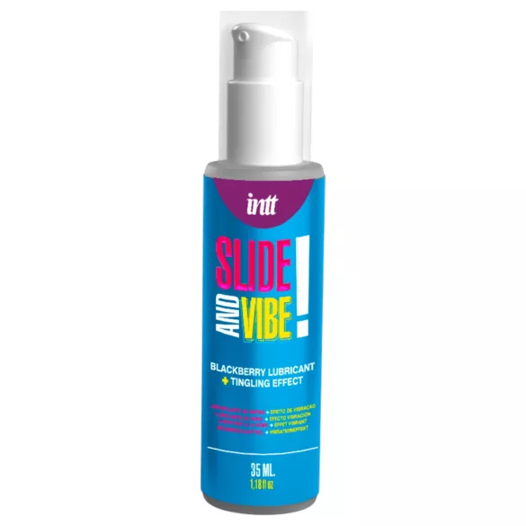 Intt - jedlý stimulačný intímny lubrikačný gél - černica 35 ml