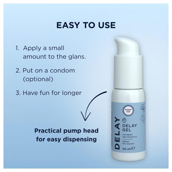 Mister Size - gél na oddialenie ejakulácie - 50 ml