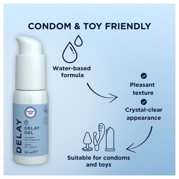 Mister Size - gél na oddialenie ejakulácie - 50 ml