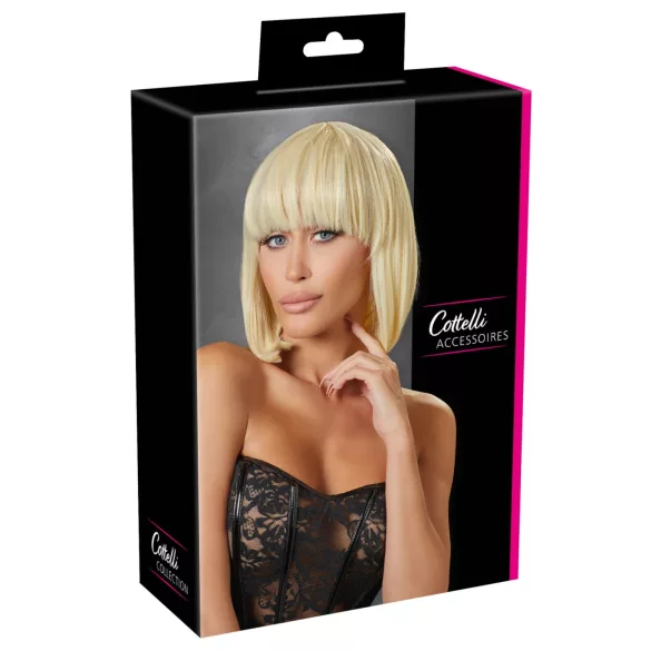 Cottelli - parochňa bob so strapcami - stredne dlhá - blond