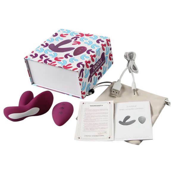 Cotoxo Saddle - vibrátor na prostatu s diaľkovým ovládaním - fialový