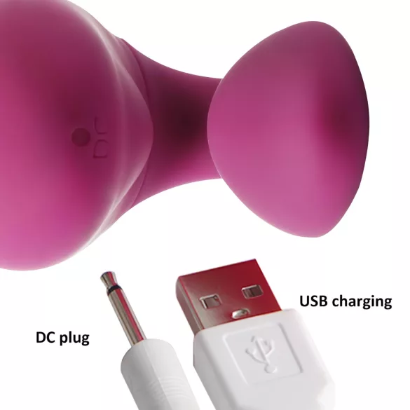 Cotoxo Cupid 2 - vibrátor pre páry na diaľkové ovládanie - fialový