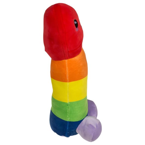 Plyšový penis - 30 cm - dúha