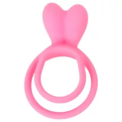   Pulselock Cocktura - krúžok na penis a semenníky s motívom zajačika (ružový)