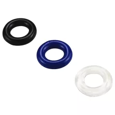   Pulselock Cirkl - súprava 3 penisových krúžkov z TPE (čierne)