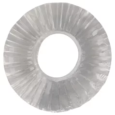   Pulselock Cocktura - rebrovaný TPE krúžok na penis (priehľadný) - 19 mm