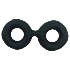   Pulselock Taur - dvojitý krúžok na penis a semenníky (čierny) - 25 mm