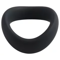   Pulselock Cocktura - skrútený silikónový krúžok na penis (čierny) - 47,5 mm