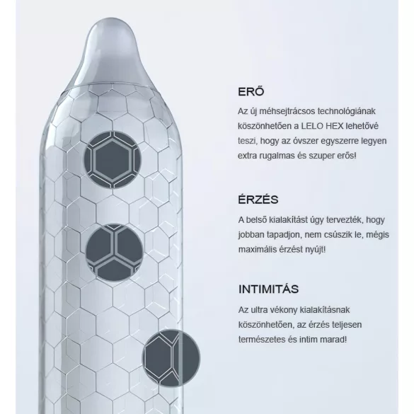 LELO Hex Original - kondóm - ultra tenký - 1 kus