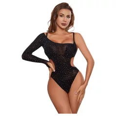 JSY 013 - ligotavé body (čierne)