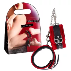 ZADO - kožené členkové putá (červené)