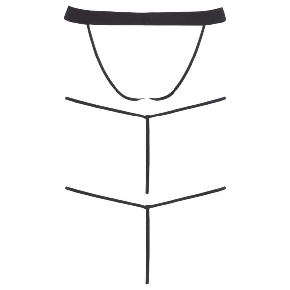 Svenjoyment - pánska tangá sada - čierna - 3 diely - S-L