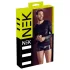 NEK - sexy dlhý rukáv s krížovými pásmi (čierny) - M