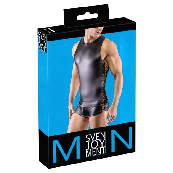 Svenjoyment - matný pánsky vrch so šnurovaním na boku (čierny)