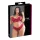 Cottelli Plus Size - erotická čipkovaná podprsenka set - červená - 2XL