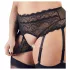 Cottelli Plus Size - erotická bielizeň set - čipka so štrasom - čierna