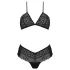Passion Eco Kerria - čipkovaný bikini set (čierny)