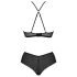 Passion Eco Kerria - čipkovaný bikini set (čierny) - L/XL