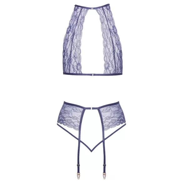 Kissable - čipková súprava spodnej bielizne (fialová) - L/XL