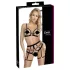 Cottelli - dvojdielny body postroj - čierny - XL