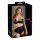Cottelli Plus Size - podprsenka na nadvihnutie pŕs (čierna) - 90D