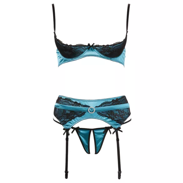 Cottelli - Jade - luxus zdvíhač pŕs set (zelený) - 90B/XL
