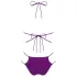 Obsessive Balitta - lesklé bikiny s pásikom okolo krku (fialová) - M