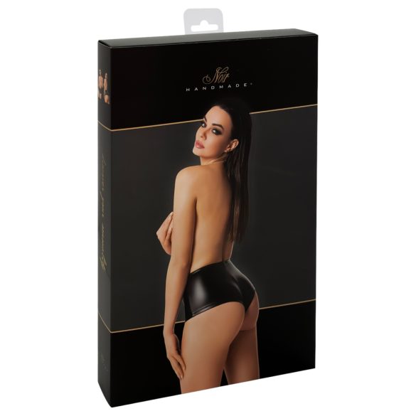 Noir - lesklé šortky (čierne) - L